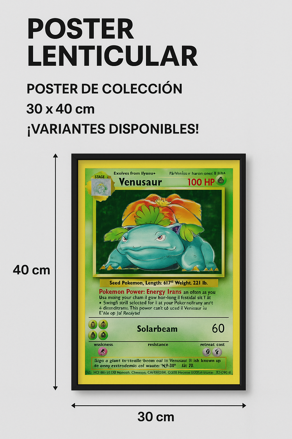 Póster de Pokémon Lenticular 3D